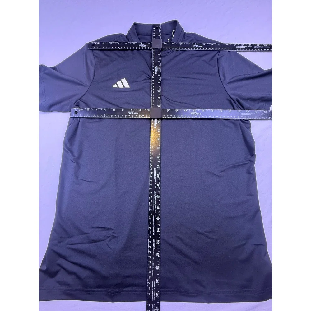 Adidas Polo Shirt Mens Medium Black NEW Ultimate Sport Golf Performance KE6511